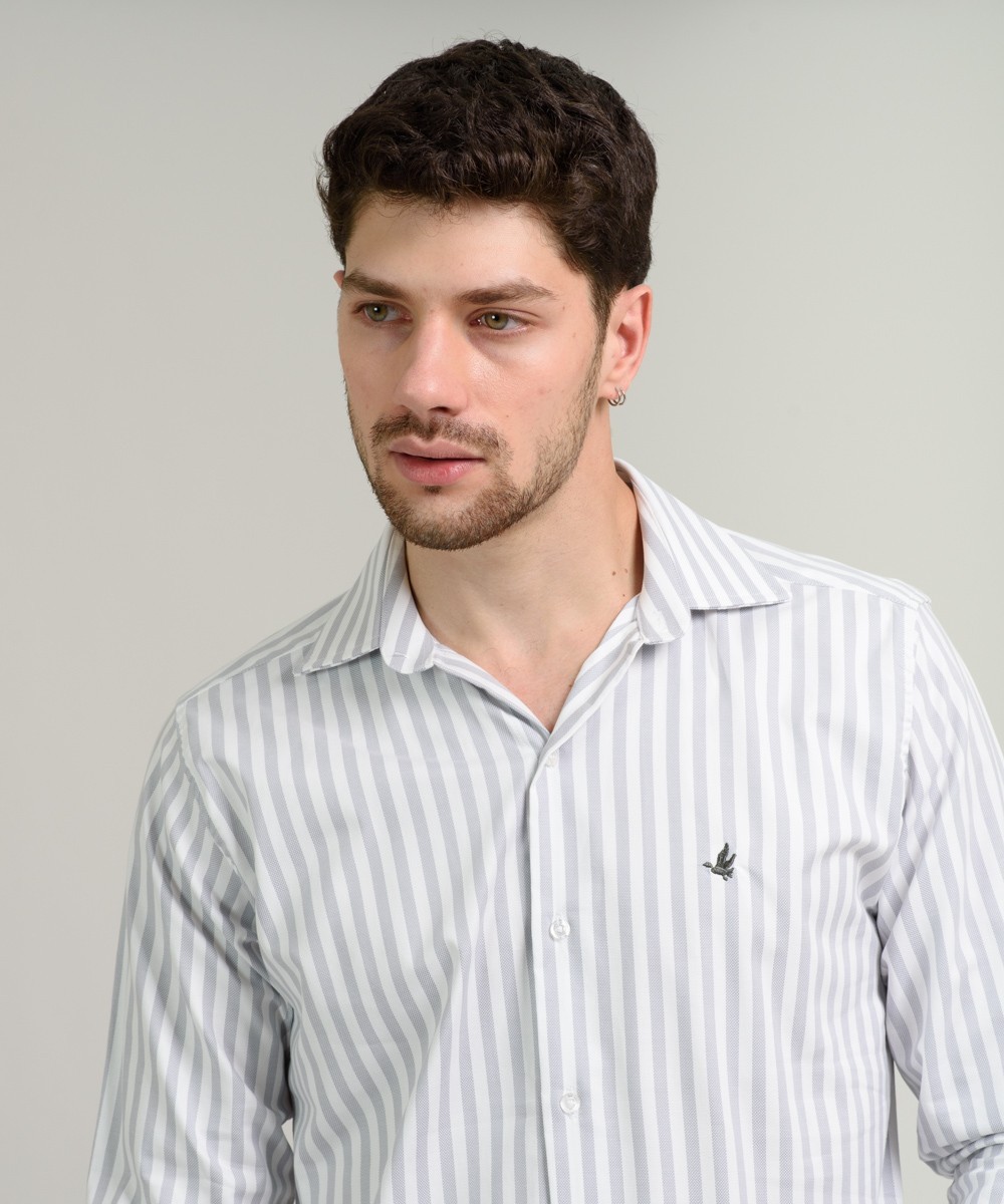 Camisa Milano Stripes Slim Fit
