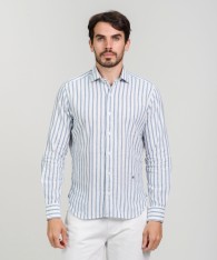 Camisa Milano Lino Striped