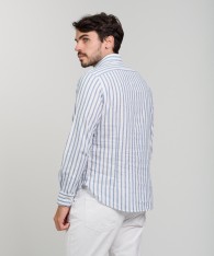 Camisa Milano Lino Striped