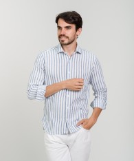 Camisa Milano Lino Striped