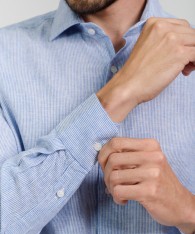 Camisa Milano Lino Striped