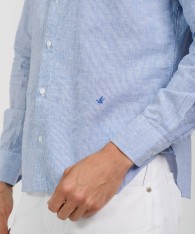 Camisa Milano Lino Striped
