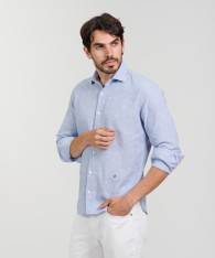 Camisa Milano Lino Striped