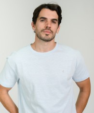 Remera Duck Embroidery Flame