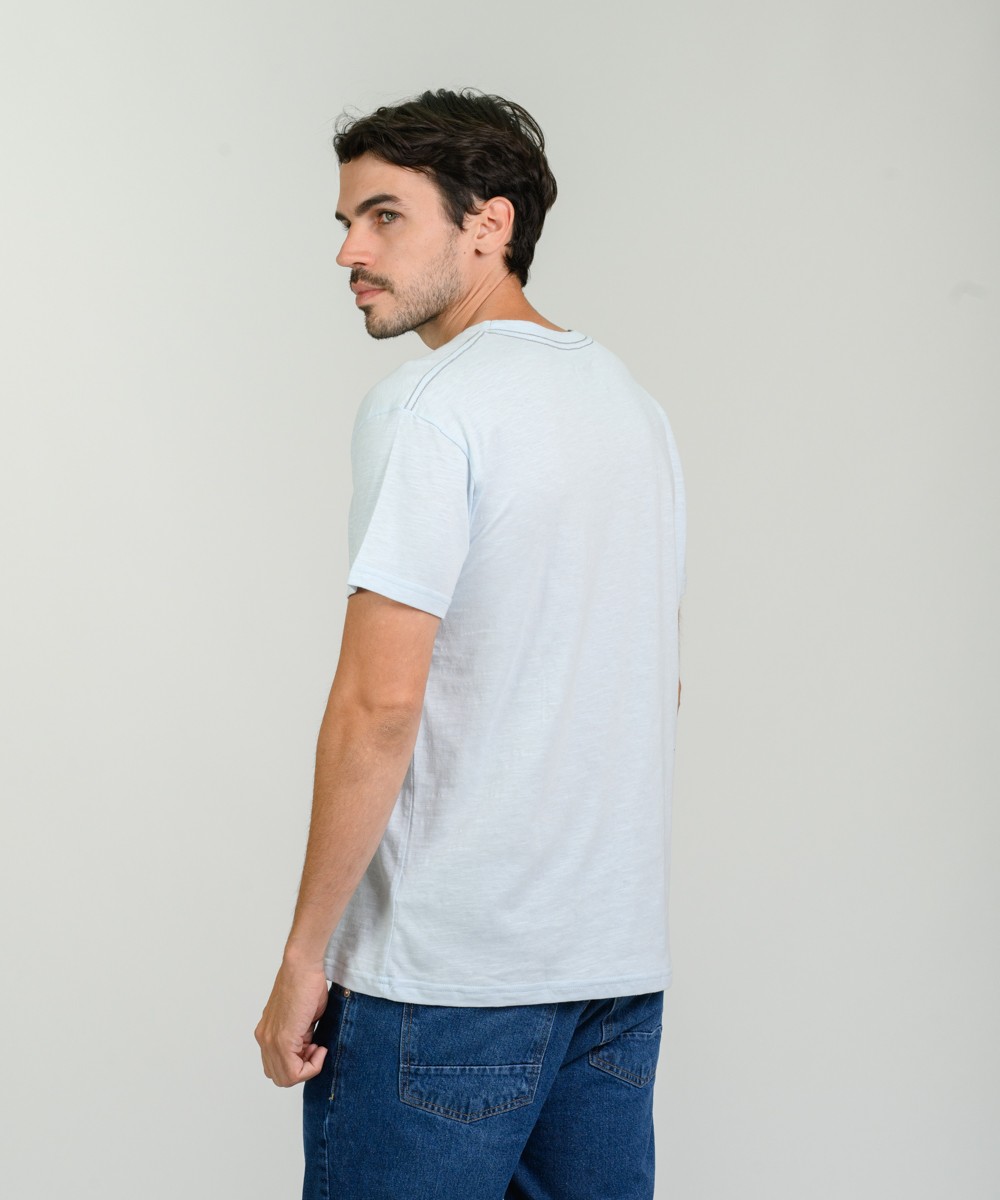 Remera Duck Embroidery Flame