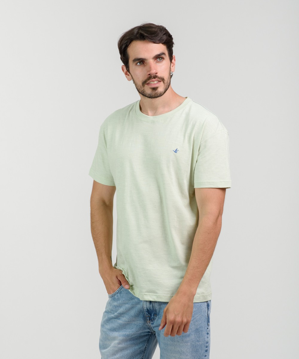 Remera Duck Embroidery Flame