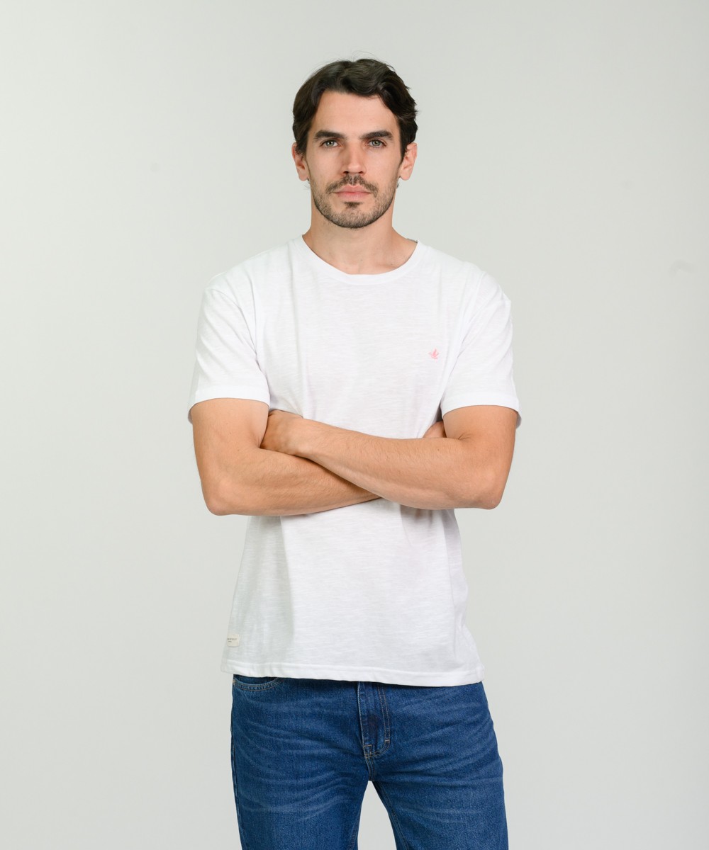 Remera Duck Embroidery Flame