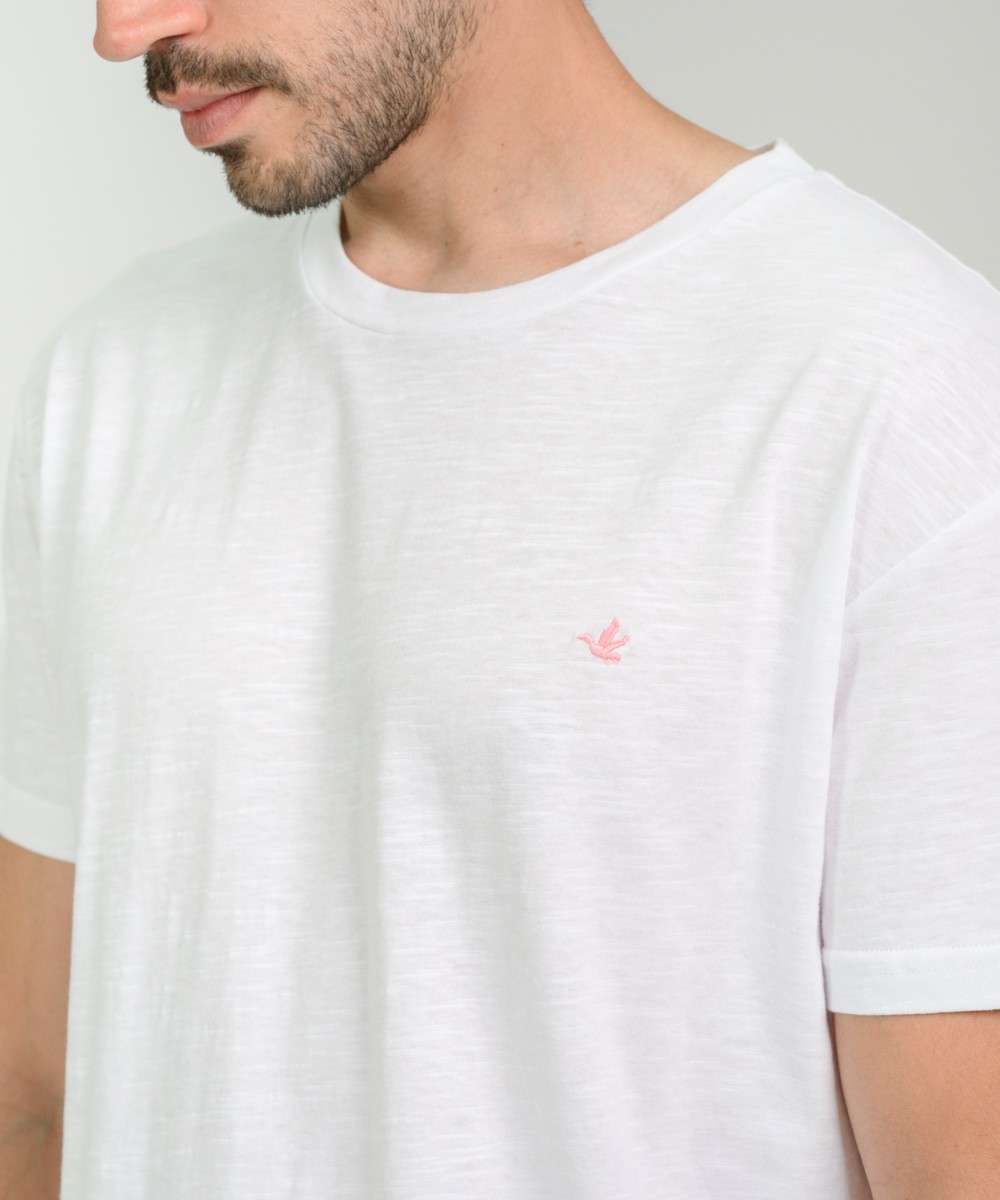 Remera Duck Embroidery Flame