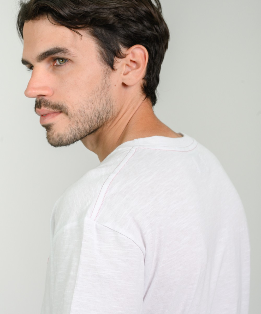 Remera Duck Embroidery Flame