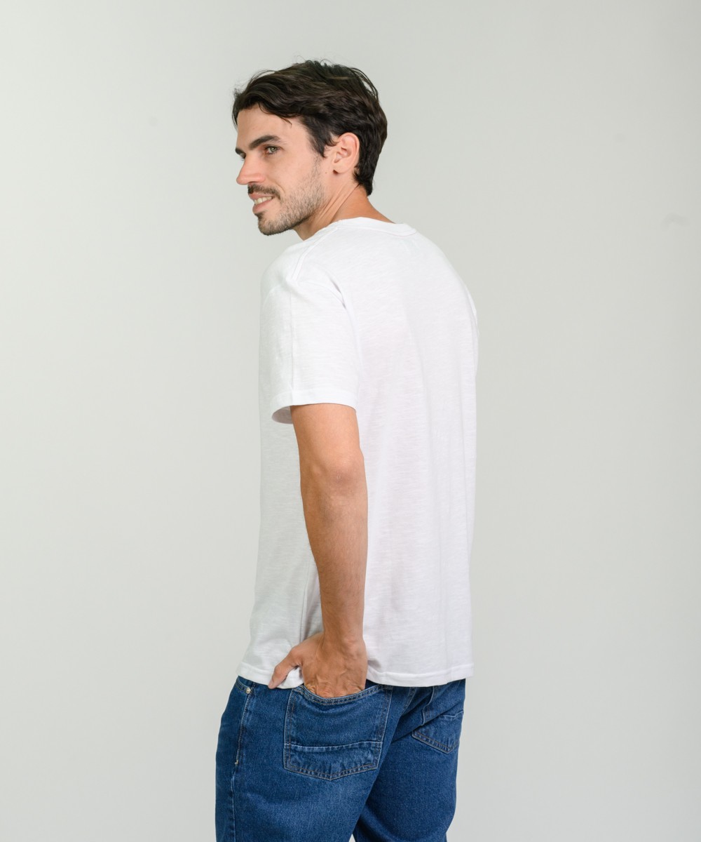 Remera Duck Embroidery Flame