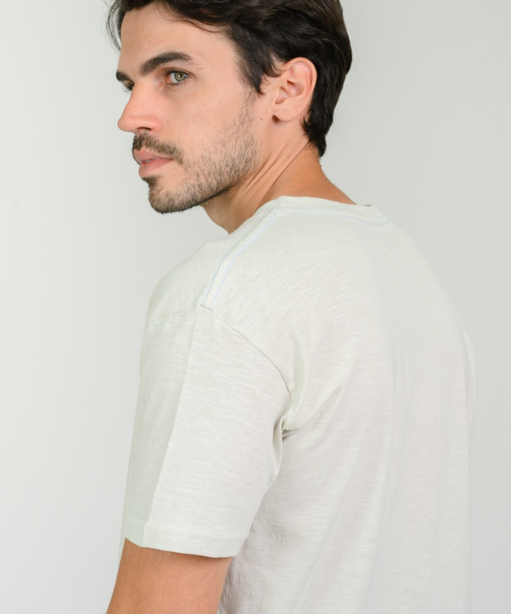 Remera Duck Embroidery Flame