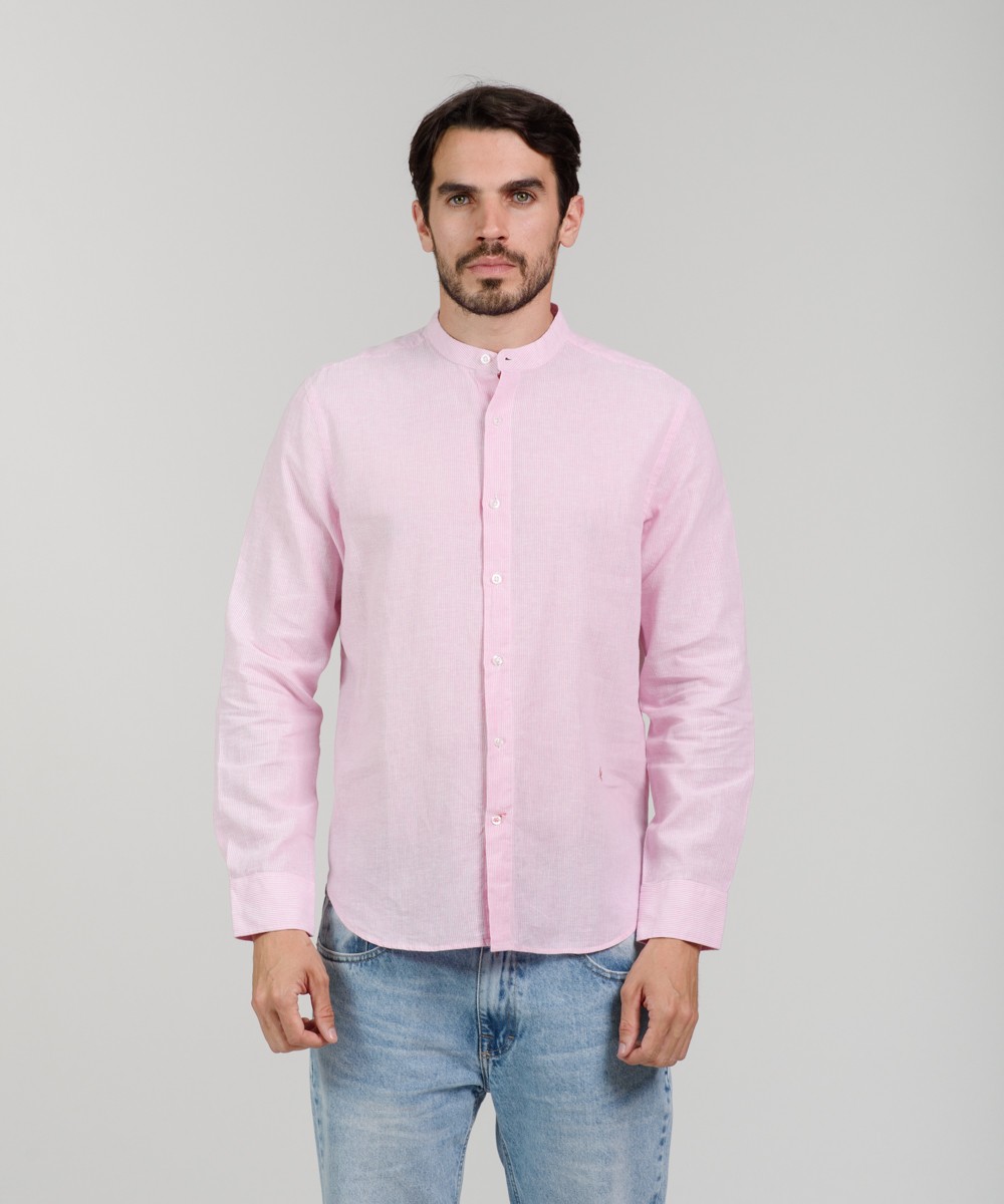 Camisa Mao Lino Striped