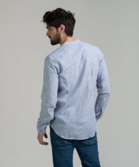 Camisa Mao Lino Striped