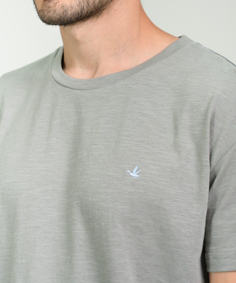 Remera Duck Embroidery Flame