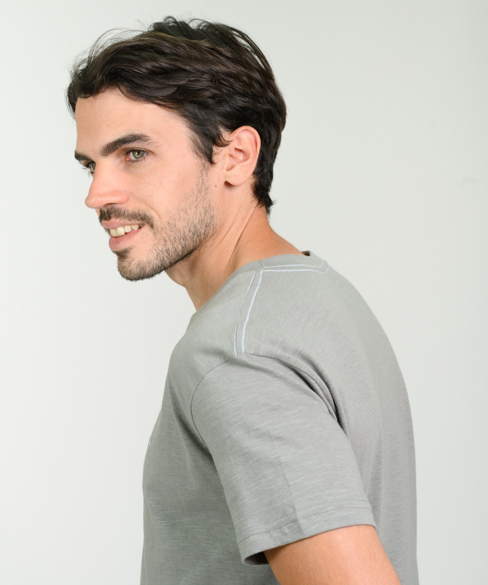 Remera Duck Embroidery Flame