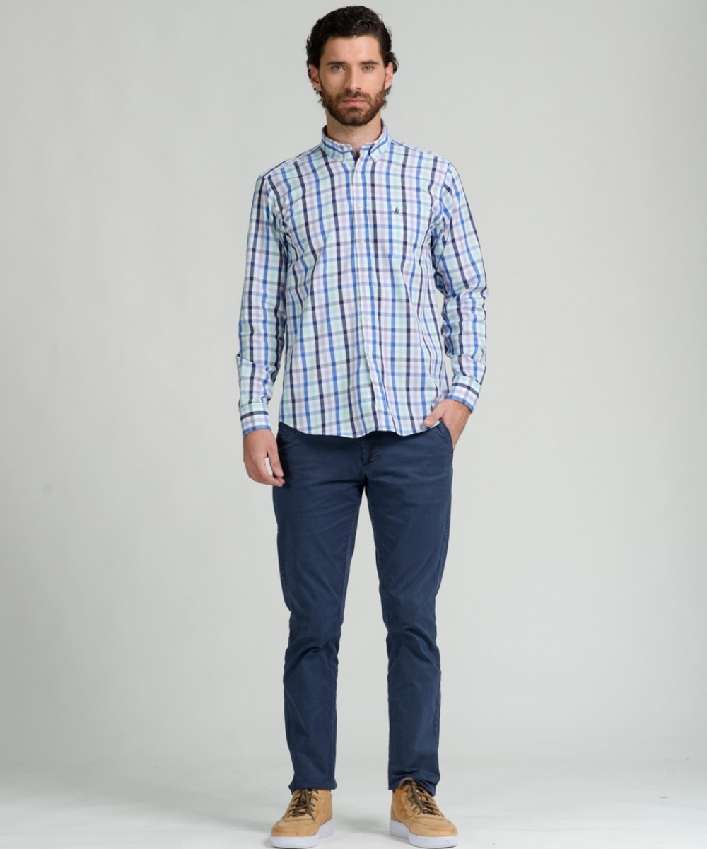 Camisa Brighton Checks Pocket