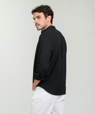 Camisa Mao Half Placket Lino
