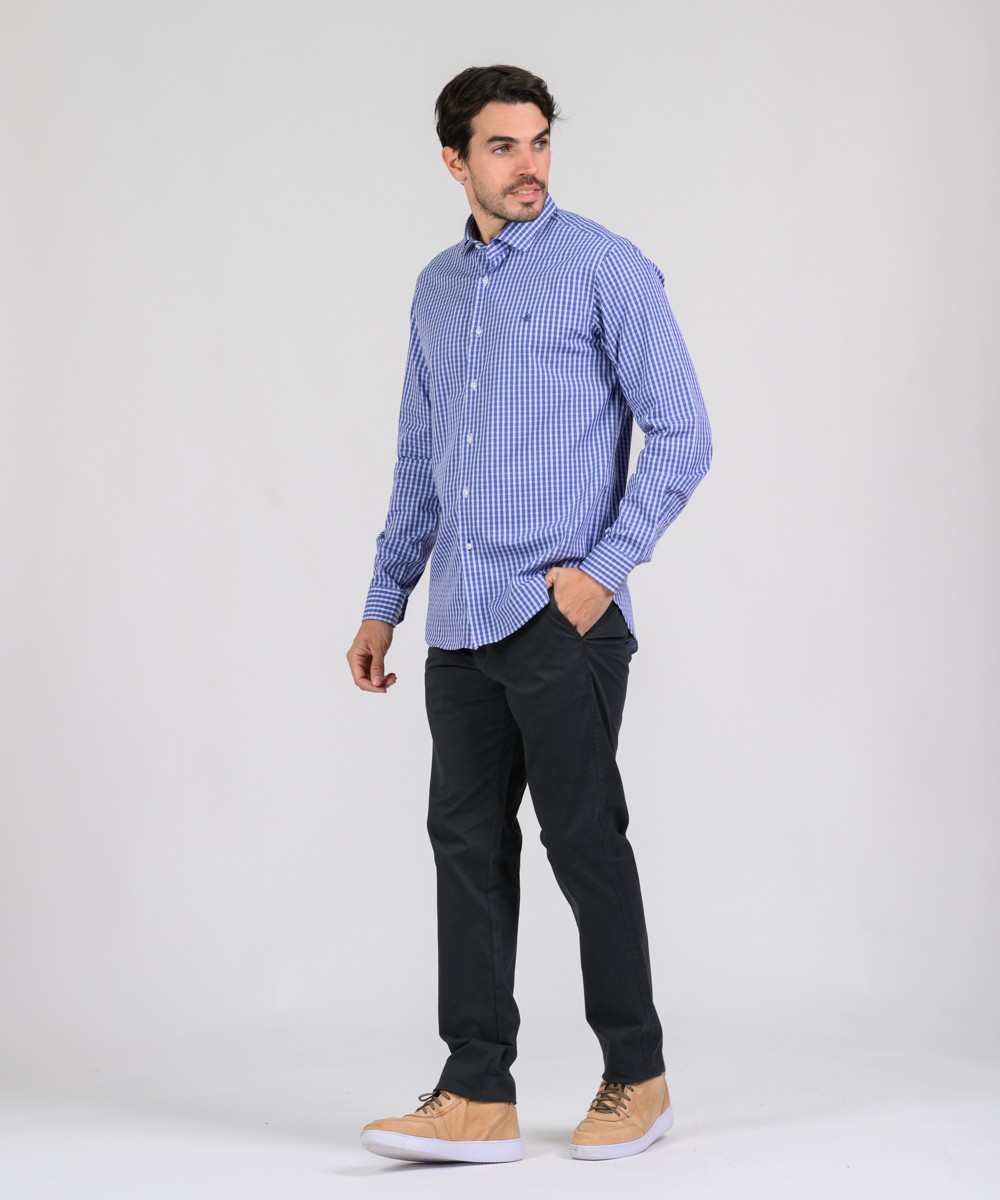 Camisa Milano Checks Slim Fit