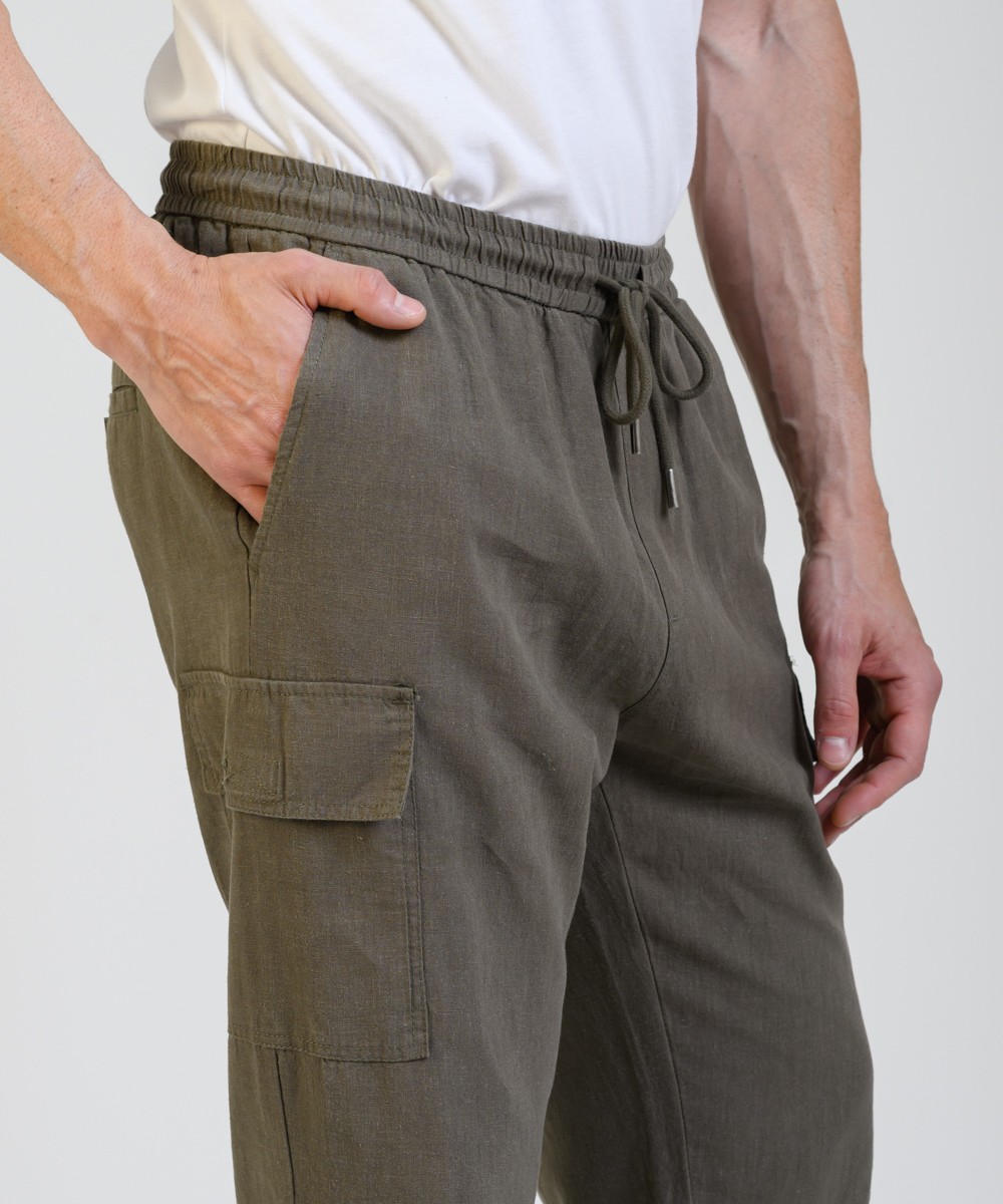 Pantalon Lino Reese Cargo