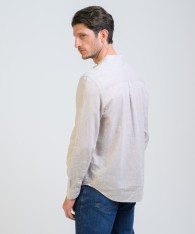 Camisa Mao Half Placket Lino