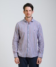 Camisa Milano Stripe Lino