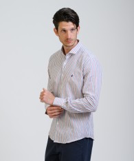 Camisa Milano Stripe Lino