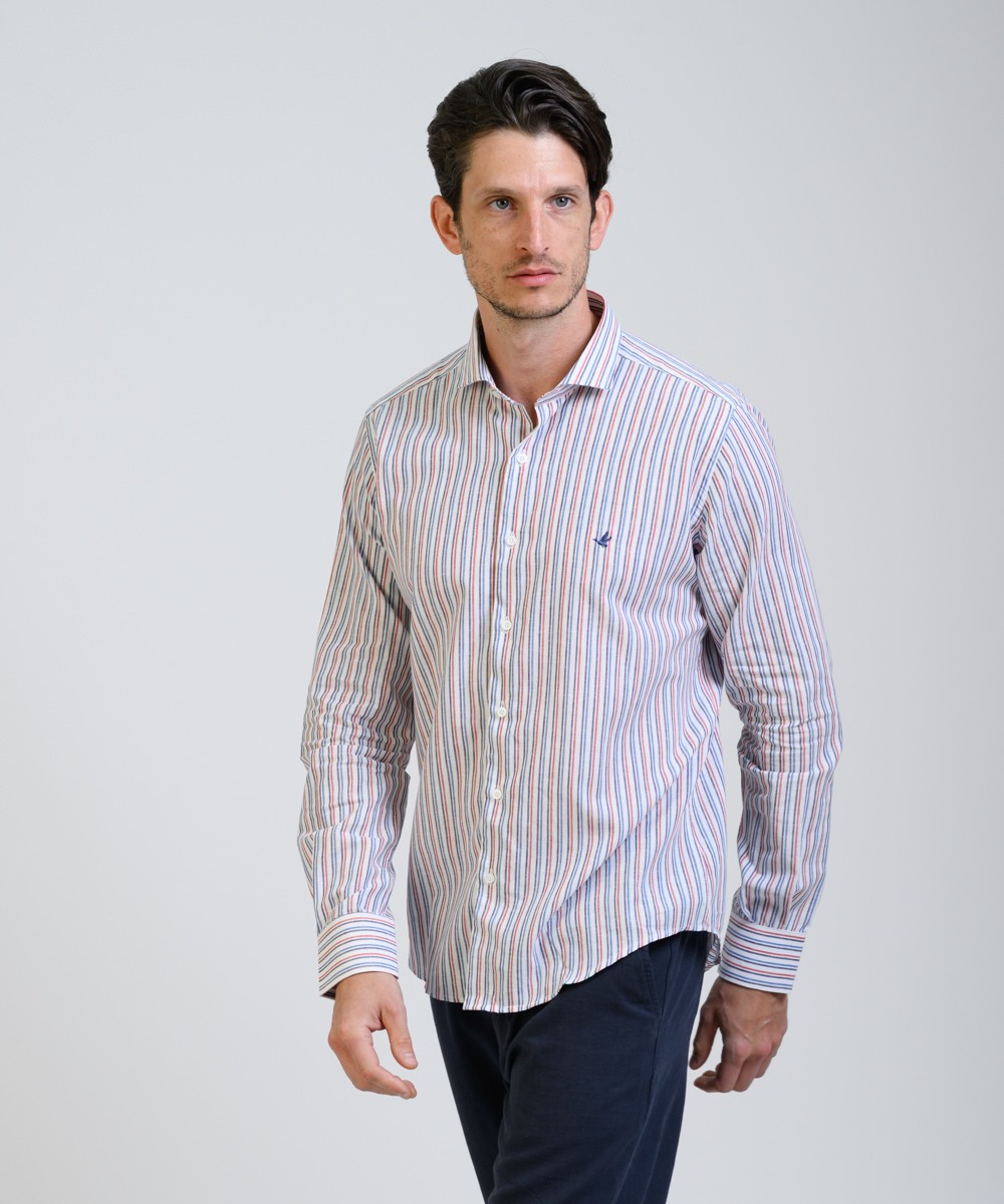 Camisa Milano Stripe Lino
