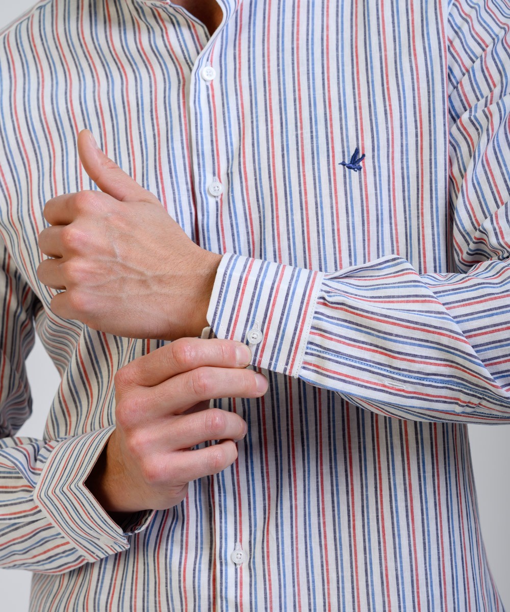 Camisa Milano Stripe Lino