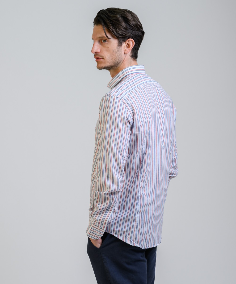 Camisa Milano Stripe Lino