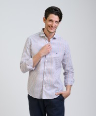 Camisa Milano Stripe Lino