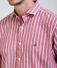 Camisa Milano Stripe Lino