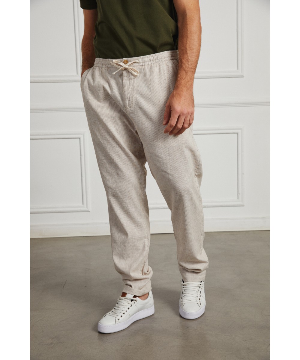 Pantalon Lino Stripes