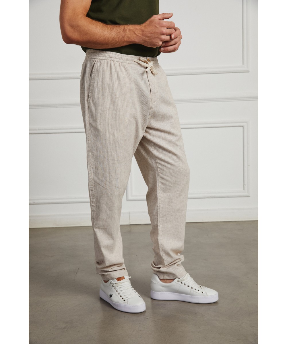 Pantalon Lino Stripes
