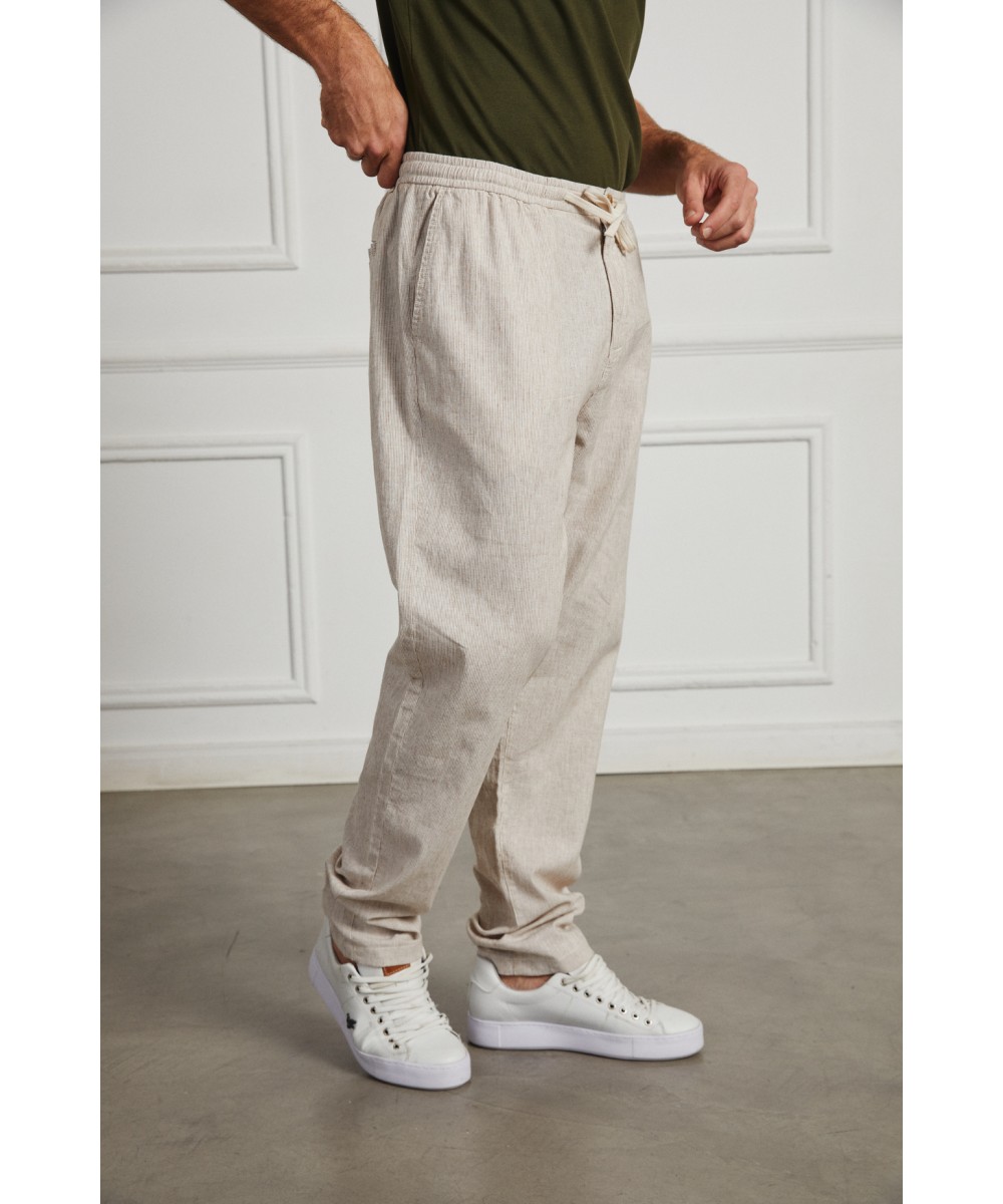 Pantalon Lino Stripes