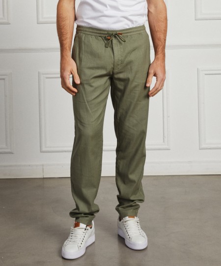 Pantalon Lino Herringbone