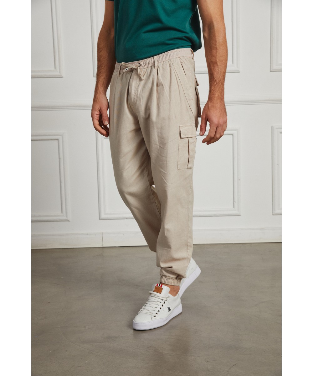 Pantalon Lino Cargo