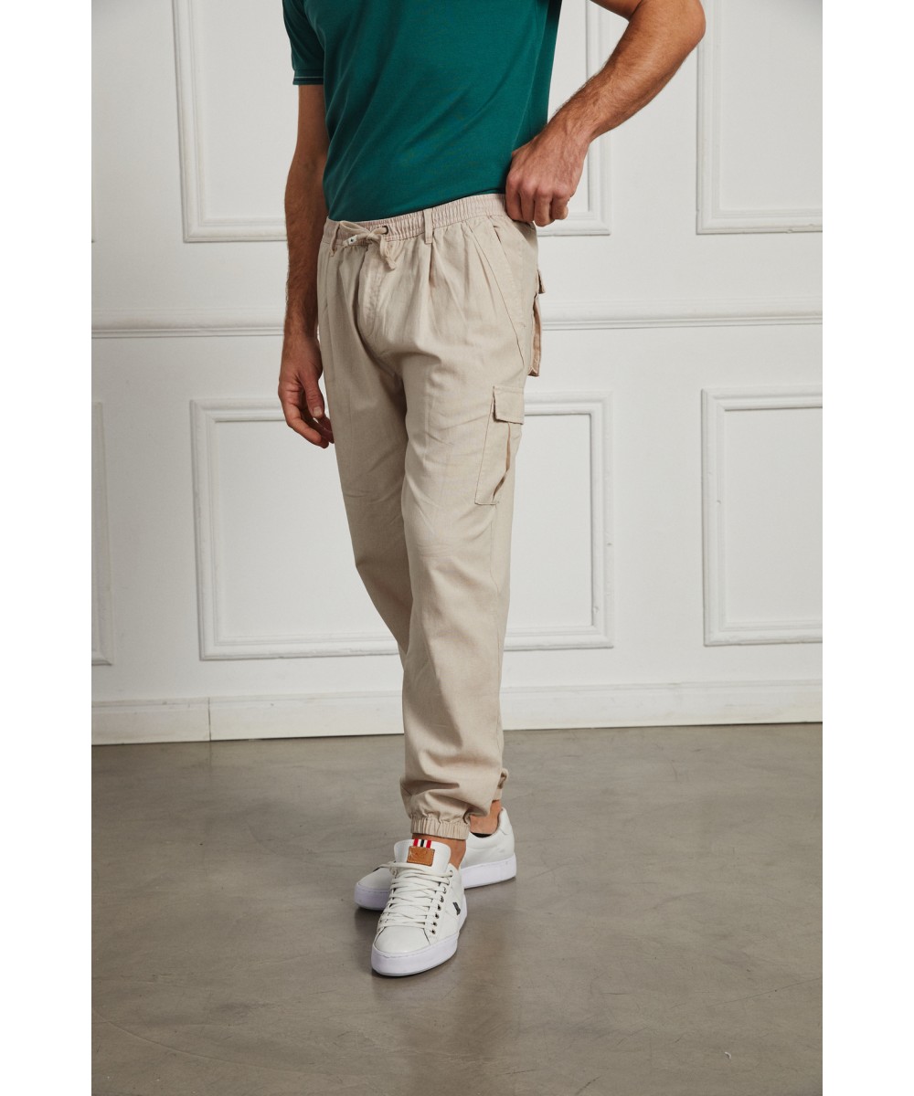 Pantalon Lino Cargo