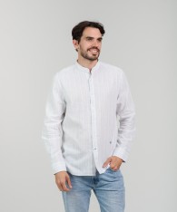 Camisa Mao Lino Striped