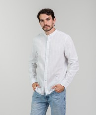 Camisa Mao Lino Striped