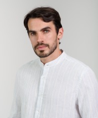 Camisa Mao Lino Striped