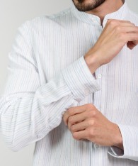 Camisa Mao Lino Striped