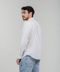 Camisa Mao Lino Striped
