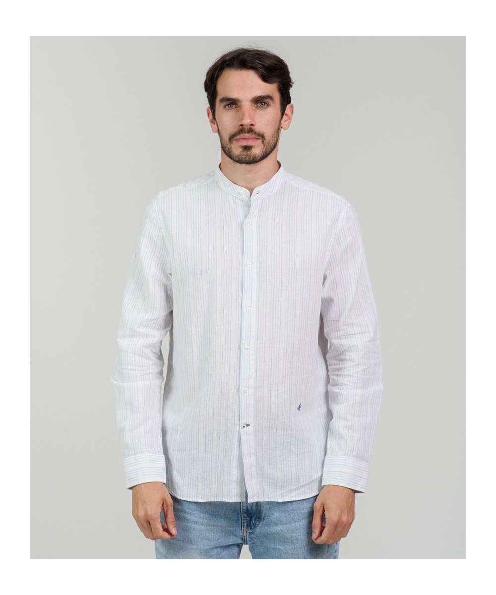 Camisa Mao Lino Striped