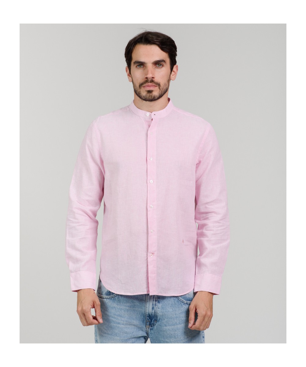 Camisa Mao Lino Striped