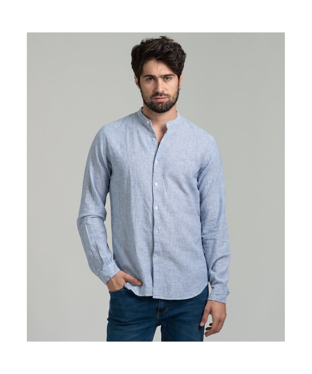 Camisa Mao Lino Striped