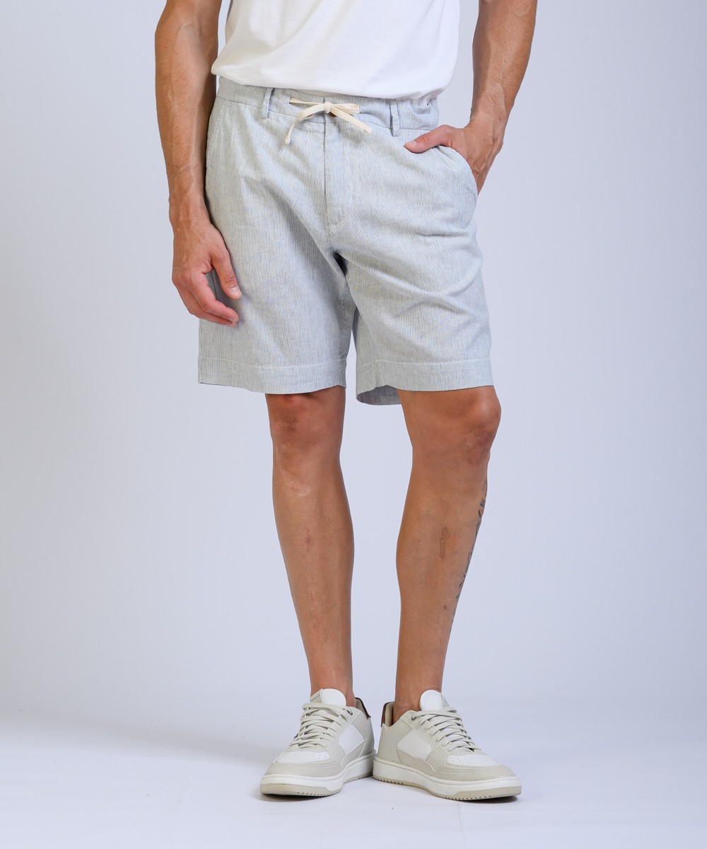 Bermuda Lino Stripe