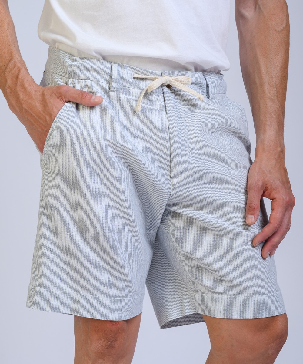 Bermuda Lino Stripe