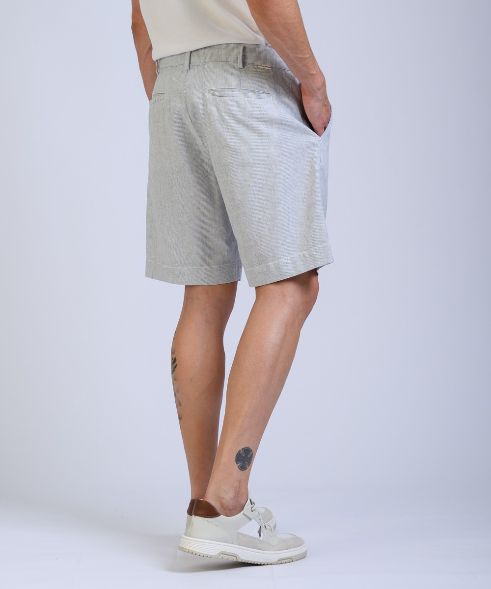 Bermuda Lino Stripe