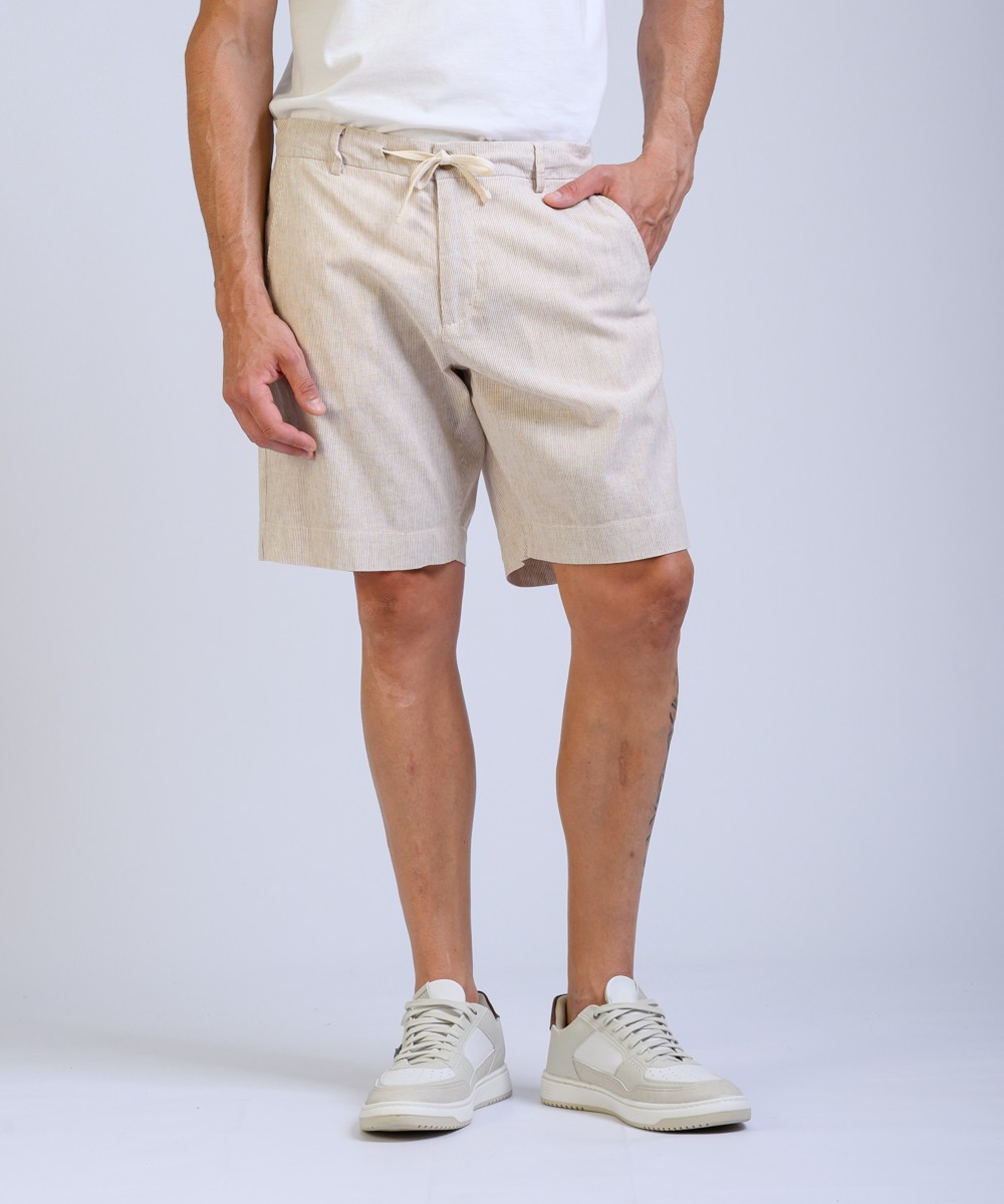 Bermuda Lino Stripe