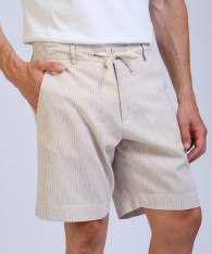Bermuda Lino Stripe